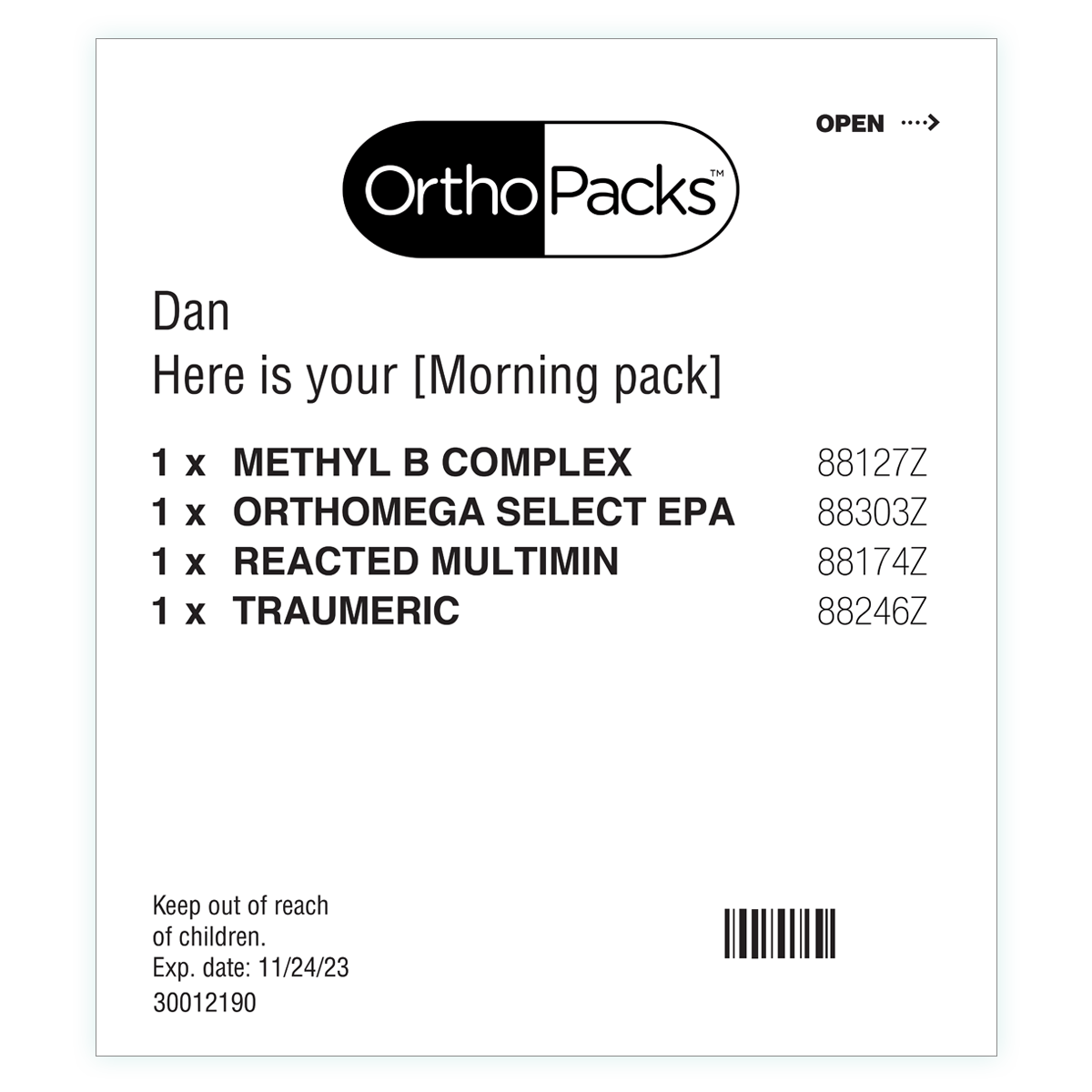 OrthoPacks Pack photo OrthoPacks Pack photo image